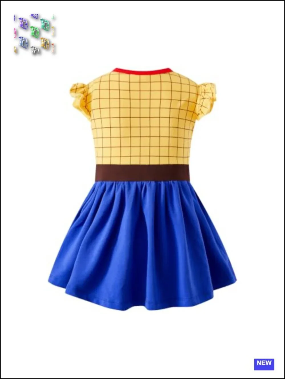 Toddler Girls Cowgirl Costume Skirt & Hat Halloween Party Dress Up 2-6Y
